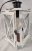 New Retro-Style Farmhouse Pendant Lantern. 13" tall. Powers On. - 4