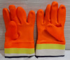 New Orange Coated Safety Gloves 2pcs - 2