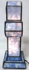 New River of Goods 3D Tiffany-Inspired Stained Glass Cross Table Lamp | 8.25" x 4.8" x 13" Tall - 3