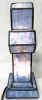 New River of Goods 3D Tiffany-Inspired Stained Glass Cross Table Lamp | 8.25" x 4.8" x 13" Tall - 5