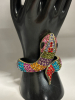 Rhinestone Statement Snake Bracelet and Revival Style Snake Necklace - 4