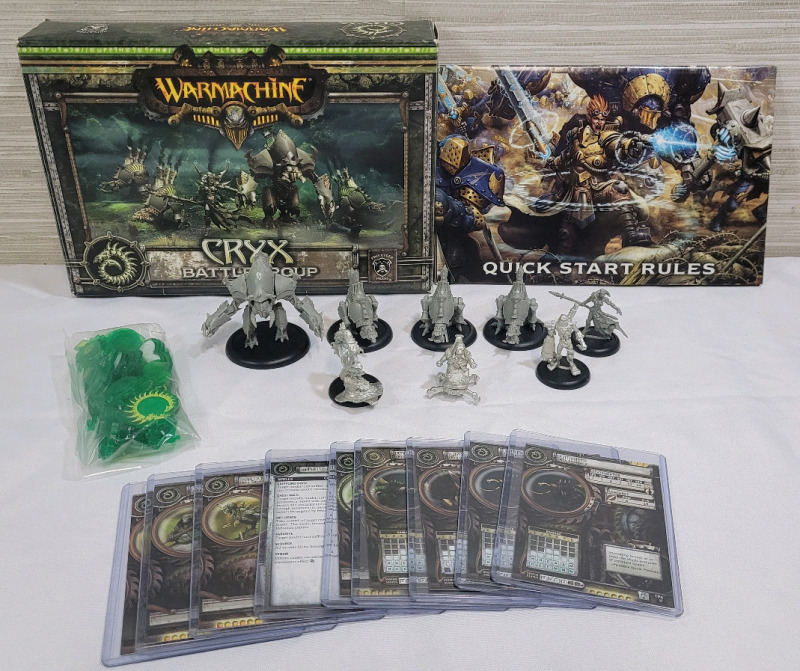 Warmachine CRYX Battlegroup Tabletop Miniatures with Rules & Box