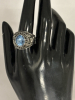 Jostens 1993 Blue Topaz School Ring - 5