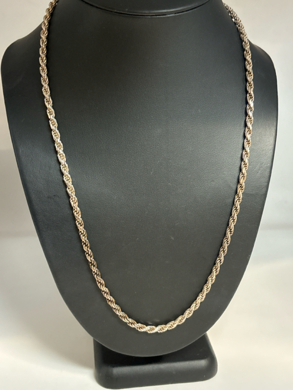 Thick Sturdy 925 Sterling Silver Italy Rooe Chain Stamped