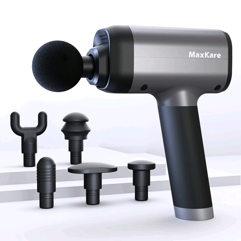 New MaxKare Cordless Hand-Held Percussive Massage Gun | Model # XKPC-8000 | Retails for Over $50