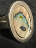 Paua 925 Sterling Silver Mexico large Oval Statement Ring - 5