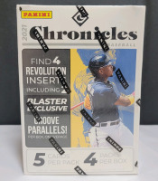 2021 Panini Chronicles MLB Baseball Trading Card Box . Four (4) Packs , Five (5) Cards Per Pack . Sealed