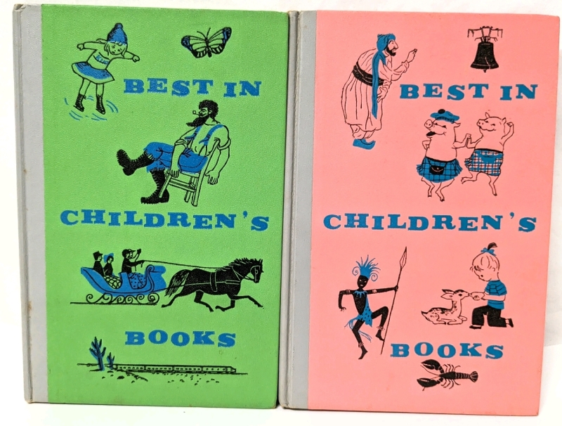 2 Vintage 1959 + 1960 Hardcover "Best in Children's Books" | Printed in the USA