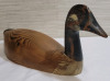 Hand Carved Robert MacInnis " Canada Goose " . Signed by Artist Robert MacInnis . Measures 13 3/4" long - 2