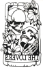 New "The Lovers" Tarot Card-Style Laser-Cut Metal Wall Art | 6.2" x 11.75" Tall - 2