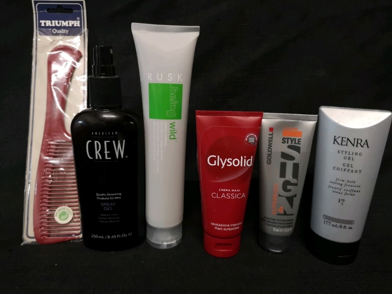 5 Styling Gel & Cream Hair Products + New Comb