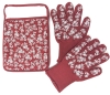 New Temp-Tations by Tara Oven-Safe Gloves & Trivet | Gloves: One Size Fits All, Trivet: 9" x 13" - 2