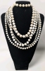 Pretty in Pastels & Black + White Chunky Retro Statement Necklaces & Bracelet | Necklaces 16" - 35" Long - 5