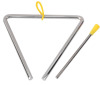 New | High Grade Musical Steel Percussion Instrument/ Triangle with Yellow Hanger | 6" Tall