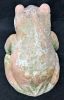 Weathered Outdoor Terracotta Frog Holding Flower Pot | 9.75" Tall - 4