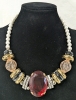 Gold Tone Faux Pearls: 2 Necklaces &3 Pairs of Fantastic Earrings | Necklaces 17" - 17.75", Earrings Up to 4" Long - 2