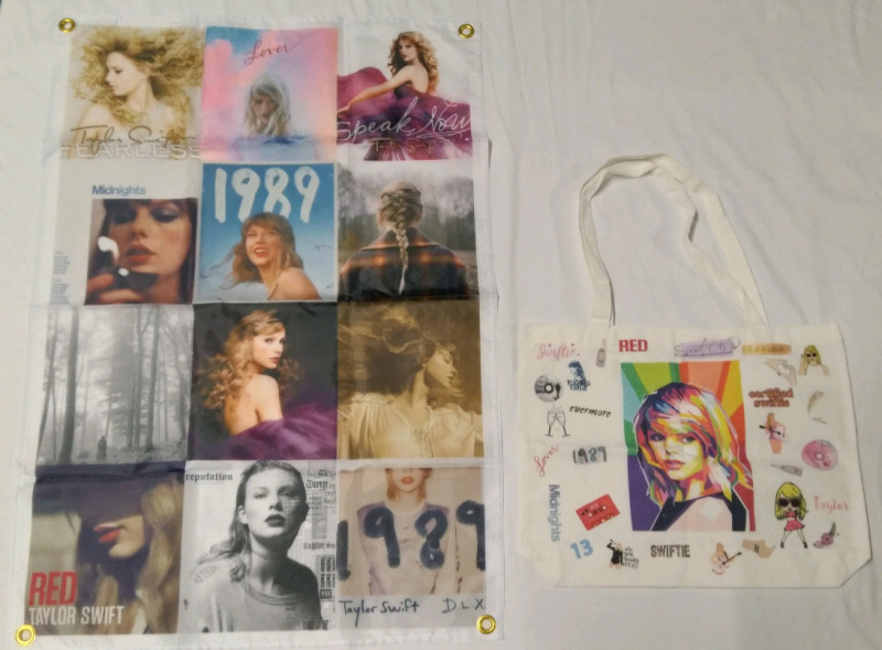 New Taylor Swift 34x24" Poster and 17x12" Bag