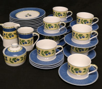 38 SPAL Porcelain Dishes - Blackberries Pattern Made in Portugal