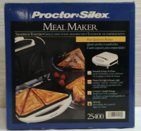 New Proctor Silex Meal Maker Sandwich Toaster