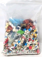 Large Bag Full of Assorted Beads & Jewelry for Crafting | Approx 1kg!