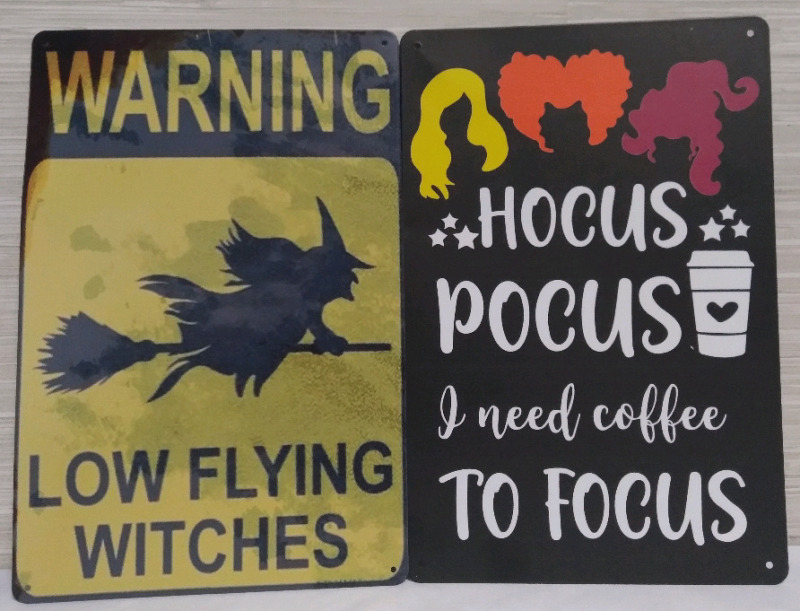 New 12x8" Halloween Metal Tin Sign