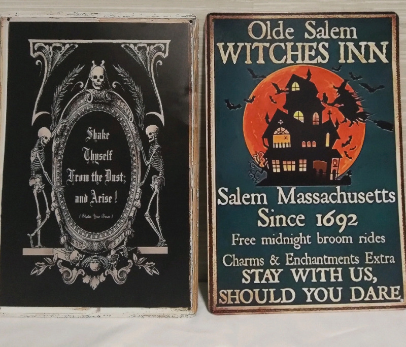 New 12x8" Halloween Metal Tin Sign