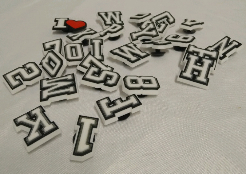 30+ New Lettered Croc Charms