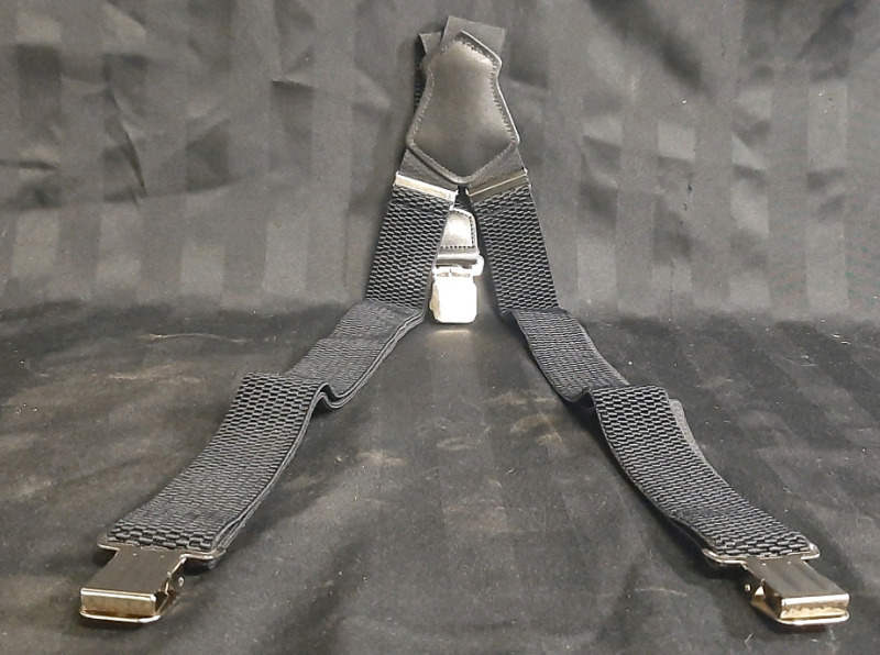 New Men's Black Suspenders