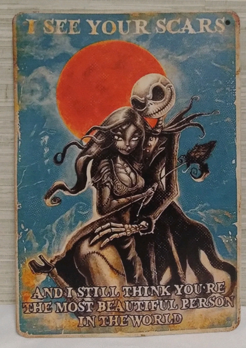 New 6x8" Halloween Metal Tin Sign