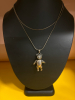 Sterling Silver Articulated Teddy Bear Substantial 925 28 Inch Snake Chain - 2