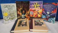 6 Children's Books | ( 2 ) A Series Of Unfortunate Events: The Bad Beginning & The Reptile Room | GreenGlass House | Moonchild: Voyage Of The Lost & Found | Black Bird Blue Road | & Amari & The Great Game | ( 2 )Paperback & ( 4 ) Hardcover