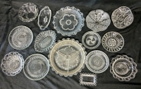 15 Vintage Clear Glass Dishes in Assorted Styles (+1 Divided Dish) | Up to 10.25" Diameter