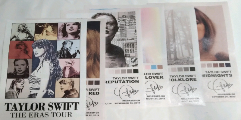 6 New Taylor Swift Posters 8x10"