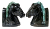 Handsome Pair of MCM Unsigned Blue Mountain Pottery Horse Stallion Bookends | 8.25" Tall ea - 3