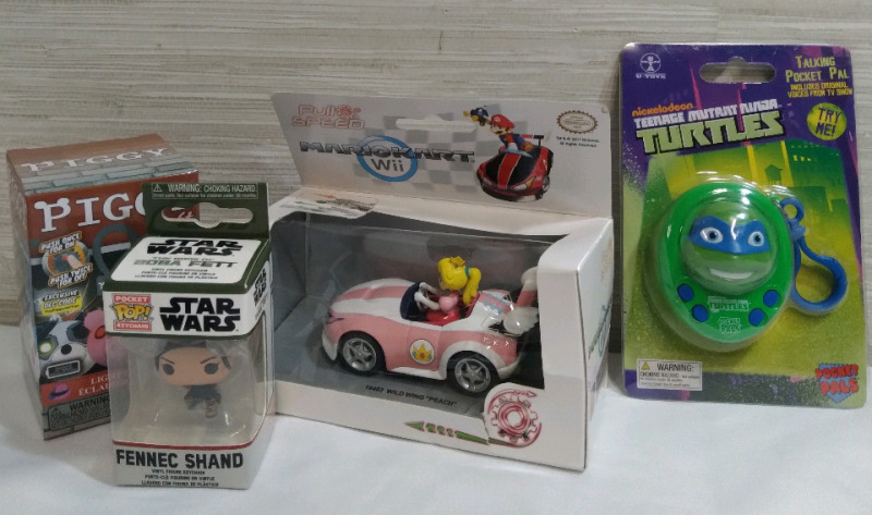 New Various Toys from Mario Kart, Teenage Mutant Ninja Turtles, Star Wars, Piggy