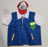 New | Unisex Size: 3XL | Anime Pokémon Trainer Halloween Costume | Includes; Shirt, Hat & Gloves