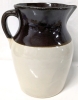 Large Unsigned Ironstone Jug w 2 Rolling Pins & 4 Wooden Cooking Instruments | Jug 10.25" Tall, Rolling Pins 17" - 19.5" Long - 2