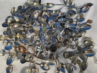 Lot Of 50+ Vintage & Not Assorted Decorative Collectible Spoons From Around The World | Ranging In Size From 2.5" - 6" Long