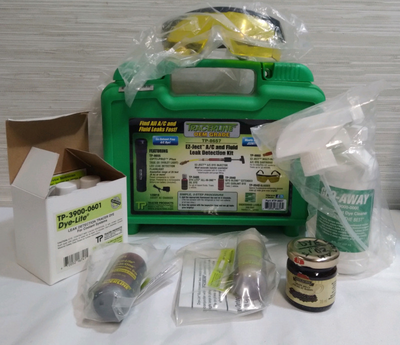 New Tracerline OEM Grade EZ-Jext a/c and Fluid Leak Detection Kit