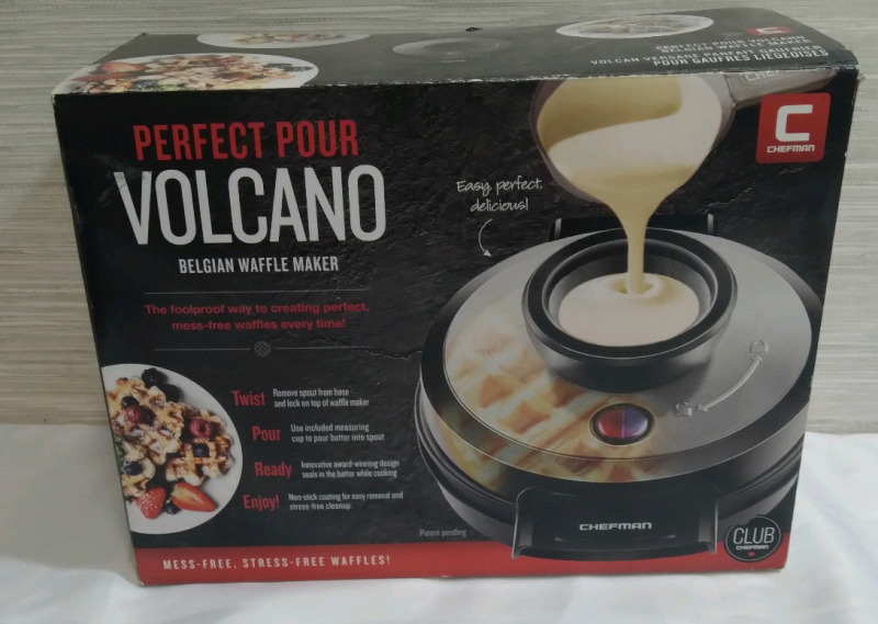 New Perfect Pour Volcano Belgian Waffle Maker