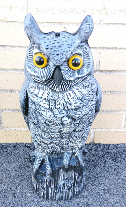 Plastic Owl Garden Art 16" tall