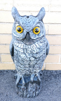 Plastic Owl Garden Art 16" tall