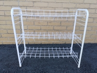 3 Tier Shoe Rack - 25" Long, 10" Wide & 22.5" Tall