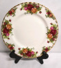 6 Royal Albert Old Country Roses Gold Edge 8" Salad/Dessert Plates - 3