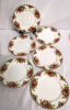 6 Royal Albert Old Country Roses Gold Edge 8" Salad/Dessert Plates - 5