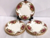 10 Royal Albert Old Country Roses Gold Edge 6.25" Bread & Butter Plates