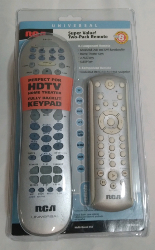 Universal RCA 2 Pack TV Remotes