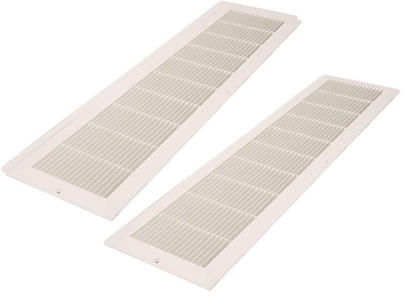 2 New Decor Grates Resin High Efficiency Cold Air Return Grates | 6" x 30" each