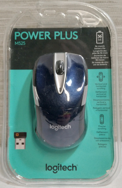 New Logitech Power Plus M525 Wireless Mouse