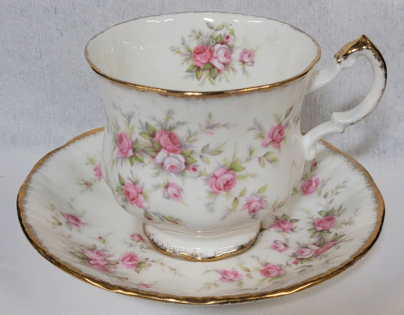Paragon " Victoriana Rose " Cup & Saucer . Both Ring True , No chips or cracks